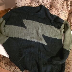 Men's/Womens Green and Black Sweater
